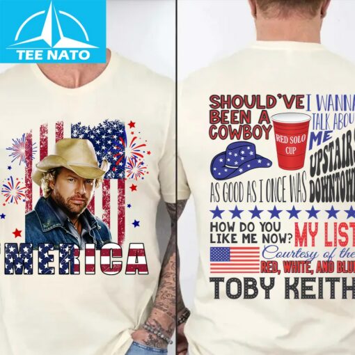 Toby Keith 4th Of July Courtesy of the Red White and Blue Shirt - Image 2