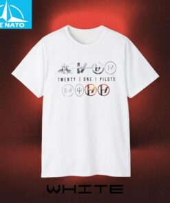 Twenty One Pilots All Eras Album Covers Logos Collage Shirt3