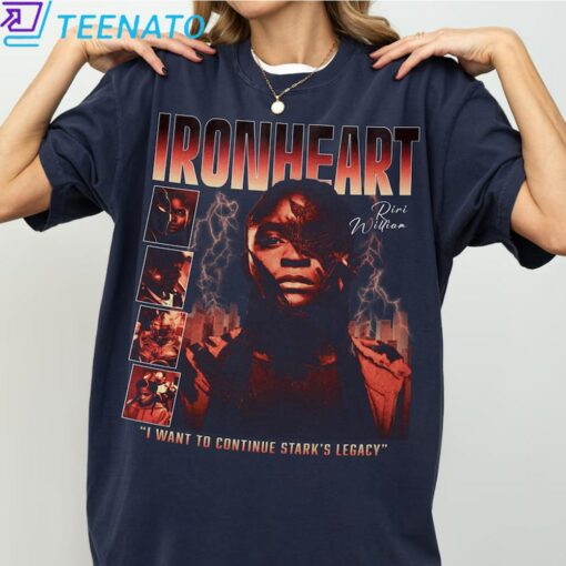 Vintage Ironheart Riri Williams Marvel Shirt - Image 3