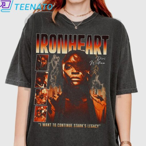 Vintage Ironheart Riri Williams Marvel Shirt - Image 5