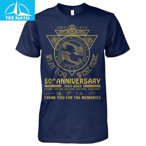 Wish You Were Here 50th Anniversary 1965–2025 Shirt - Image 5