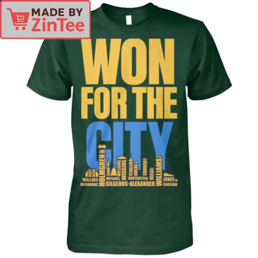 Won For The City Player Names Shirt - Image 3