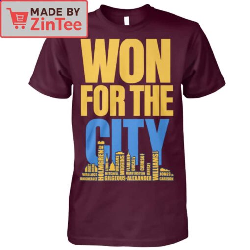 Won For The City Player Names Shirt - Image 4