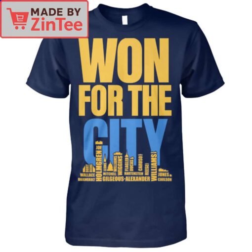 Won For The City Player Names Shirt - Image 5