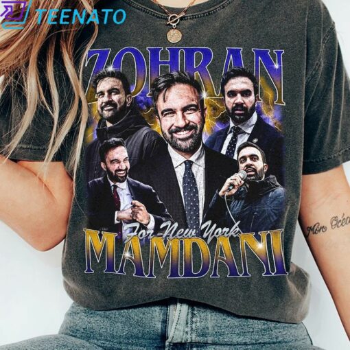 Zohran For New York City Bootleg 90s Vintage Shirt - Image 5