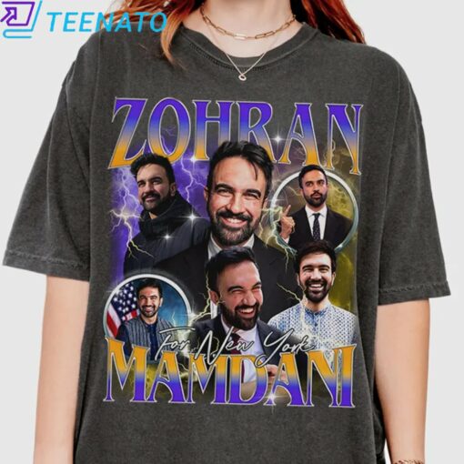 Zohran Mamdani Bootleg 90s Style Shirt - Image 3
