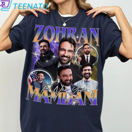 Zohran Mamdani Bootleg 90s Style Shirt - Image 4