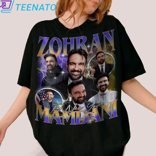 Zohran Mamdani Bootleg 90s Style Shirt - Image 5