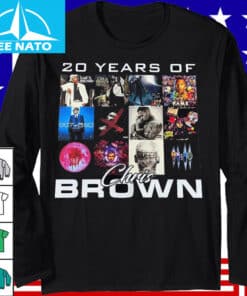 20 Years of Chris Brown Album Cover Collage Shirt2