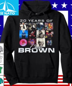 20 Years of Chris Brown Album Cover Collage Shirt3