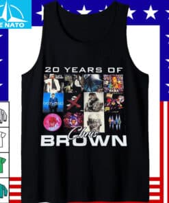 20 Years of Chris Brown Album Cover Collage Shirt4