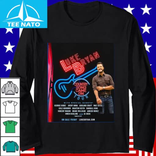 2025 Luke Bryan Country Song Came On Tour Shirt - Image 4