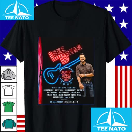 2025 Luke Bryan Country Song Came On Tour Shirt - Image 3