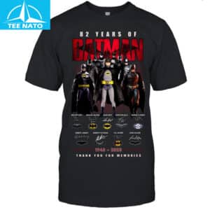 82 Years of Batman 1943-2025 Thank You For Memories Comic Shirt 14 82 Years of Batman 1943 2025 Thank You For Memories Comic Shirt