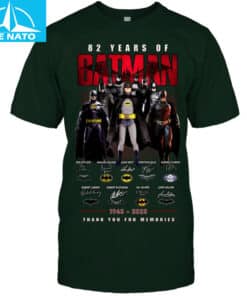 82 Years of Batman 1943 2025 Thank You For Memories Comic Shirt3