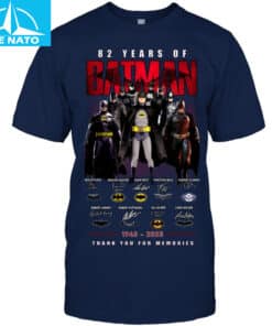 82 Years of Batman 1943 2025 Thank You For Memories Comic Shirt4