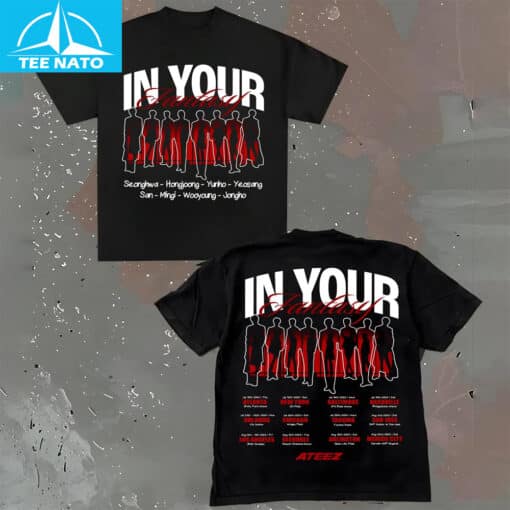 ATEEZ In Your Area Tour Dates Fan Shirt - Image 3