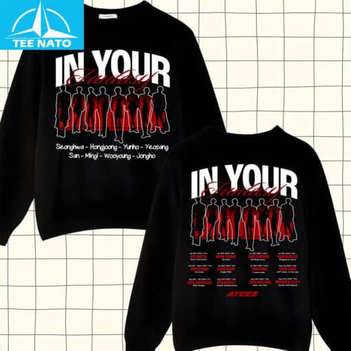 ATEEZ In Your Area Tour Dates Fan Shirt - Image 4