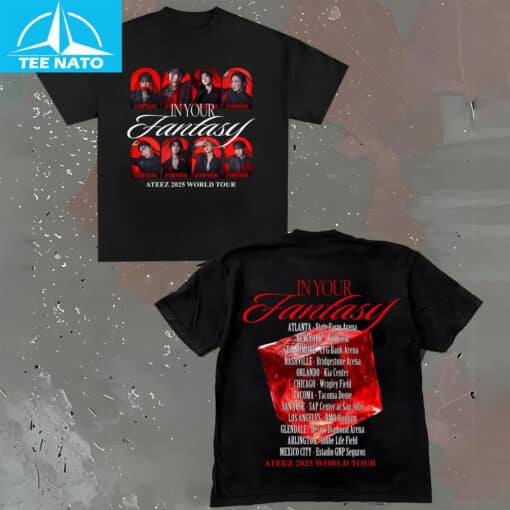 ATEEZ In Your Fantasy 2025 Tour Shirt - Image 3