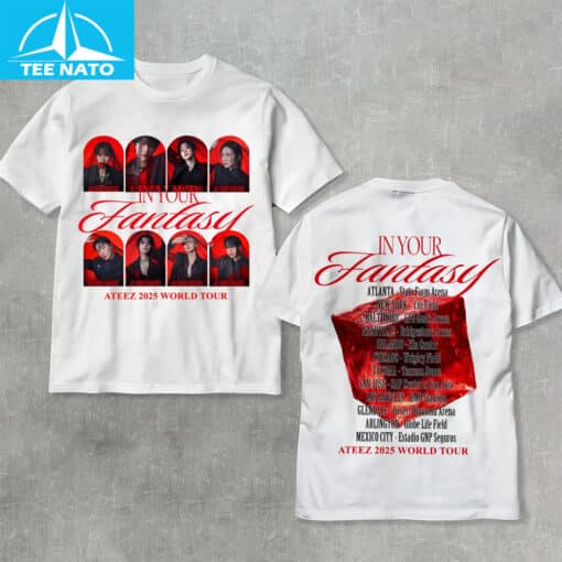 ATEEZ In Your Fantasy 2025 Tour Shirt - Image 4