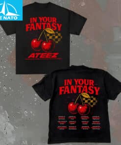 ATEEZ In Your Fantasy Cherry Tour Dates Shirt2