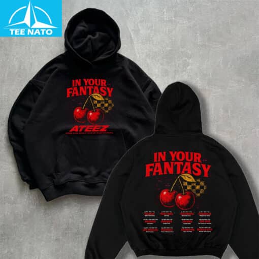 ATEEZ In Your Fantasy Cherry Tour Dates Shirt - Image 5