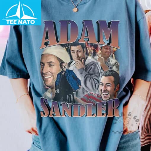 Adam Sandler Actor Vintage Style Movie Collage Shirt - Image 4