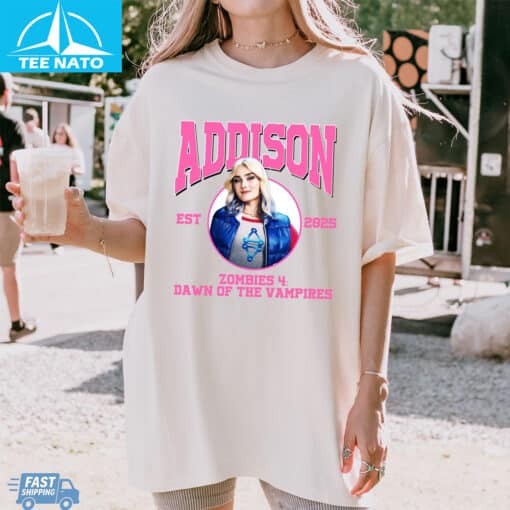 Addison Zombies 4 Dawn Of The Vampires Graphic Shirt - Image 4
