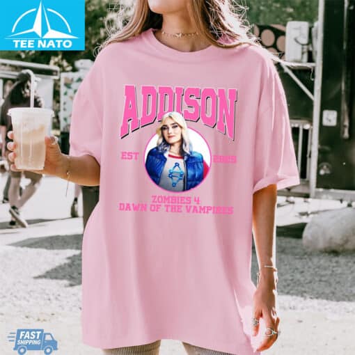 Addison Zombies 4 Dawn Of The Vampires Graphic Shirt - Image 2