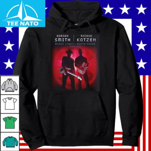 Adrian Smith Richie Kotzen Black Light White Noise Tour 2026 Shirt - Image 4