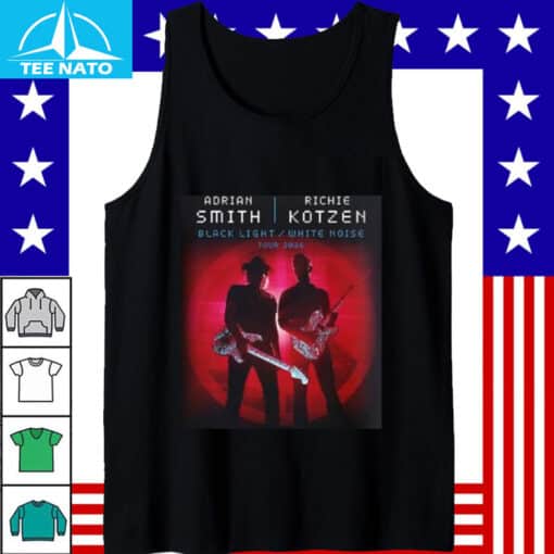 Adrian Smith Richie Kotzen Black Light White Noise Tour 2026 Shirt - Image 5