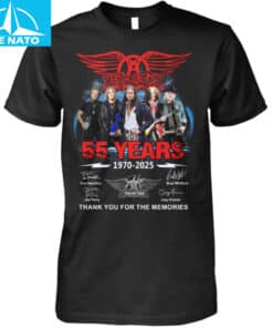 Aerosmith 55 Years 1970-2025 Thank You For The Memories Shirt