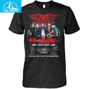 Aerosmith 55 Years 1970-2025 Thank You For The Memories Shirt 14 Aerosmith 55 Years 1970 2025 Thank You For The Memories Shirt