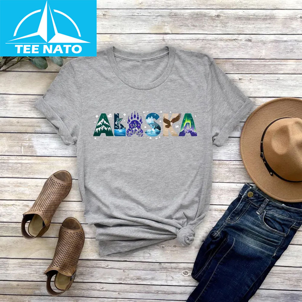 Another view of the Alaska Nature and Wildlife Graphic Shirt