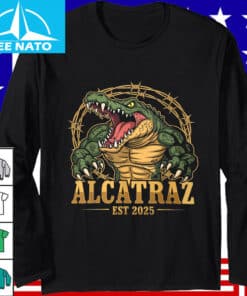 Alcatraz Est 2025 Alligator Barbed Wire Shirt