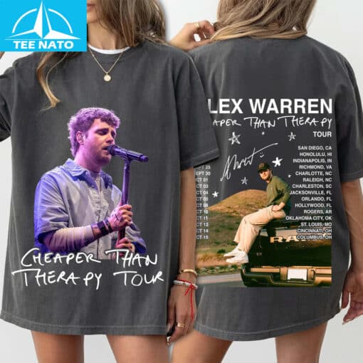 Alex Warren Tour Music 2025 Bootleg Fan Shirt - Image 3