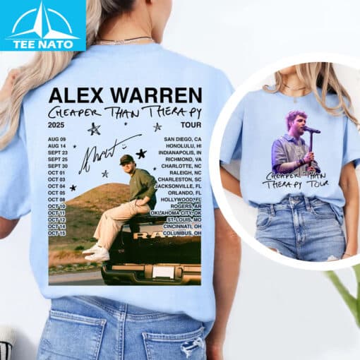 Alex Warren Tour Music 2025 Bootleg Fan Shirt - Image 4