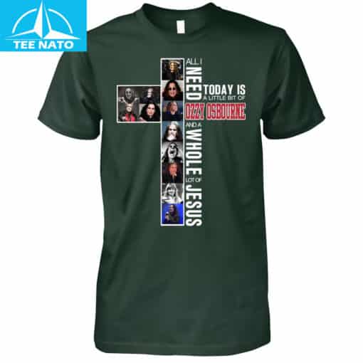 All I Need Is Ozzy Osbourne And Jesus Cross Photo Shirt - Image 5