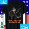 Alligator Alcatraz Cowboy Alligator with Shotgun Shirt