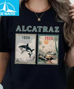 Alligator Alcatraz Cute Cartoon Style Style Shirt