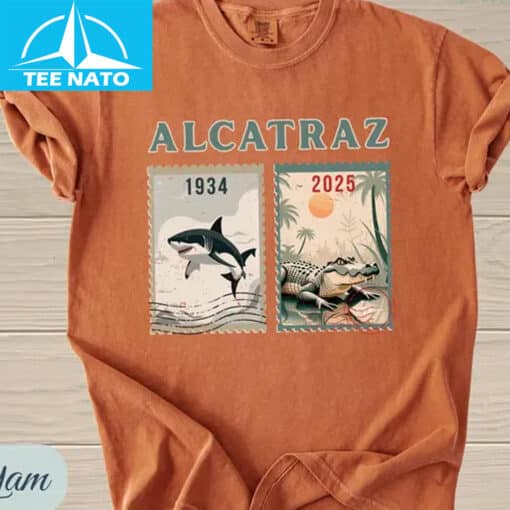 Alcatraz Postage Stamp Shirt - Image 2