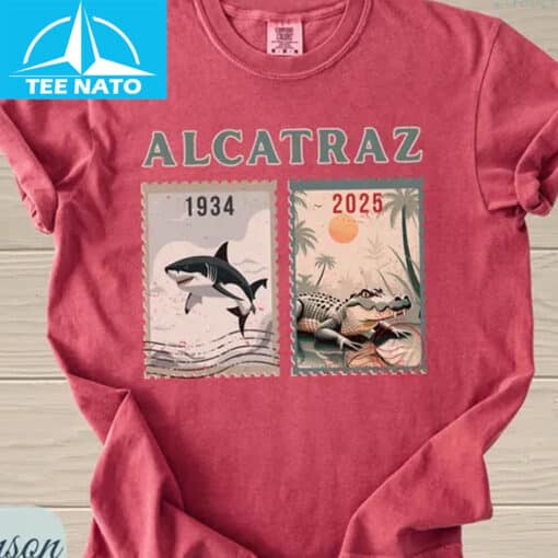 Alcatraz Postage Stamp Shirt - Image 3