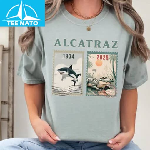 Alcatraz Postage Stamp Shirt - Image 4