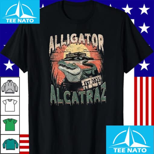 Alligator Alcatraz Est 2025 Prison Island Shirt