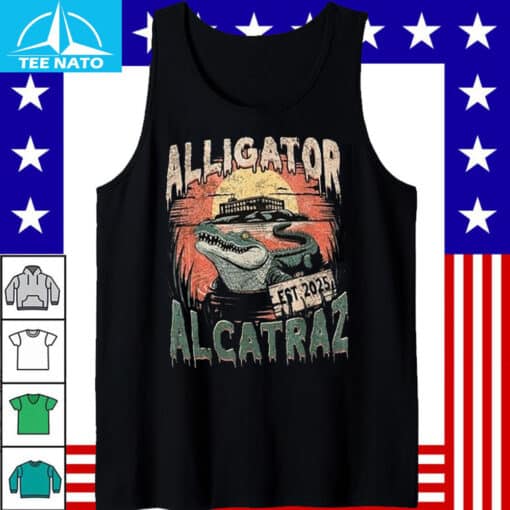 Alligator Alcatraz Est 2025 Prison Island Shirt - Image 4