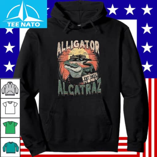 Alligator Alcatraz Est 2025 Prison Island Shirt - Image 2