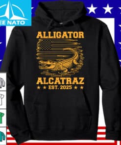 Alligator Alcatraz Est. 2025 American Flag Shirt2
