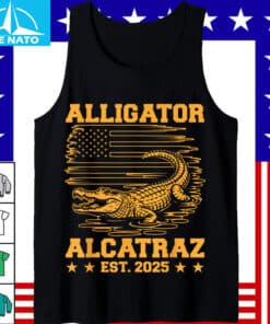 Alligator Alcatraz Est. 2025 American Flag Shirt3