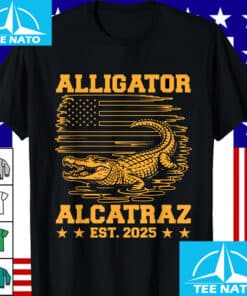 Alligator Alcatraz Est. 2025 American Flag Shirt