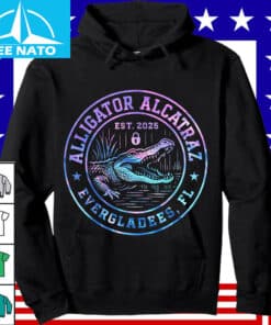 Alligator Alcatraz Everglades FL Est. 2025 Neon Shirt2